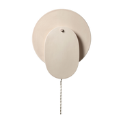 Pale pink ceramic wall lamp 33x7x40cm Nebula - Serax