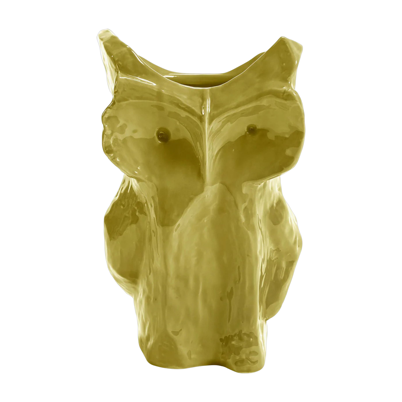 Vase Eule aus gelbem Steingut, 30 cm, Après Minuit – Serax
