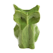 Vase 30cm green stoneware owl After Midnight - Serax