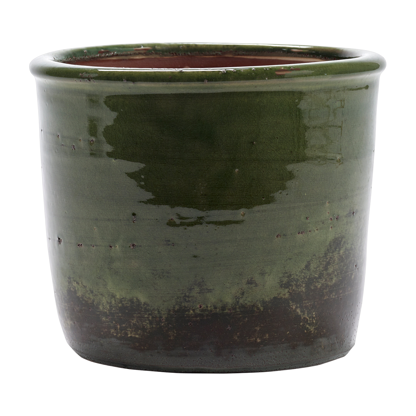Blumentopf aus grüner Tonerde 20 x 17 cm Rust – Serax