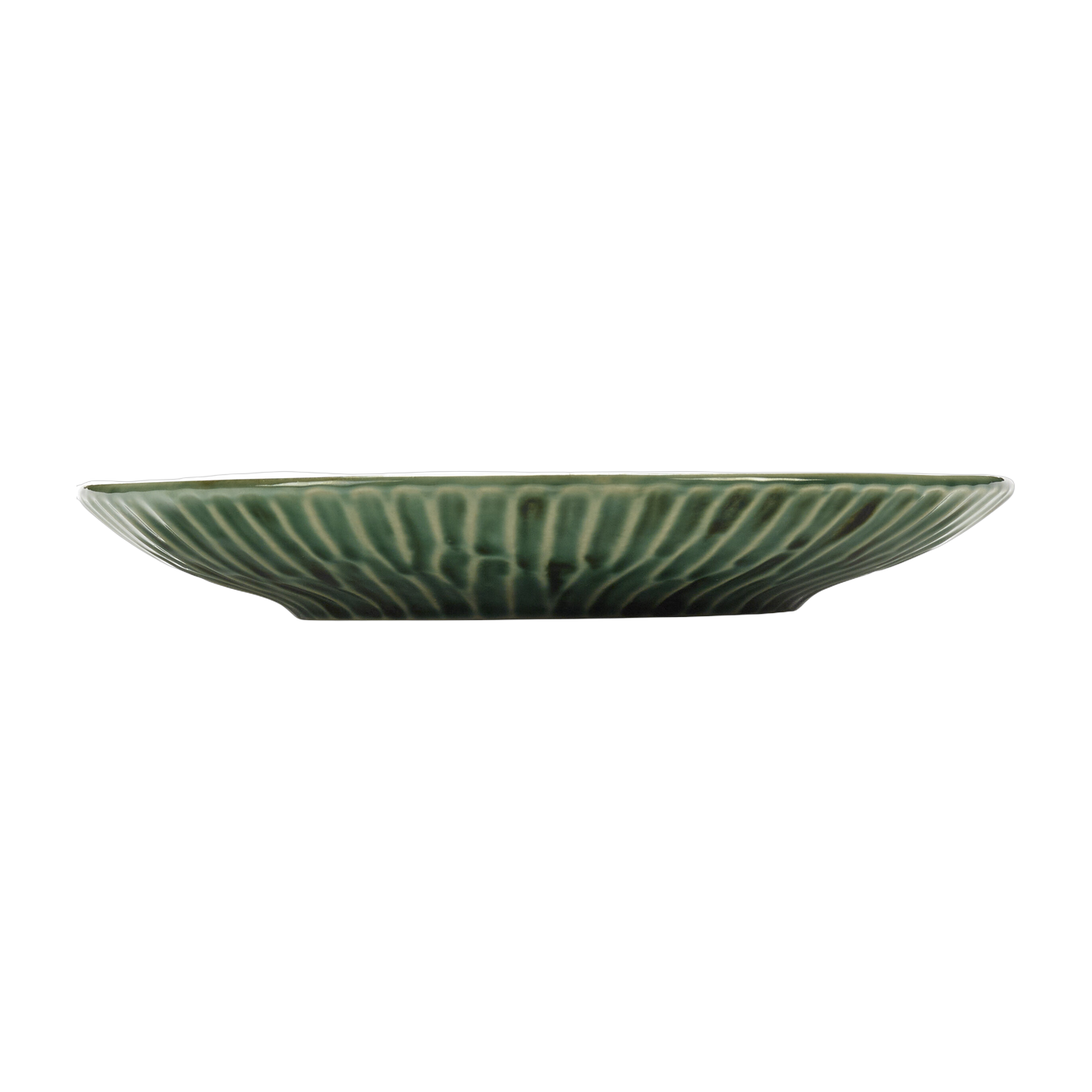 Grüner Keramik-Essteller 22 x 3 cm Lanza – Serax