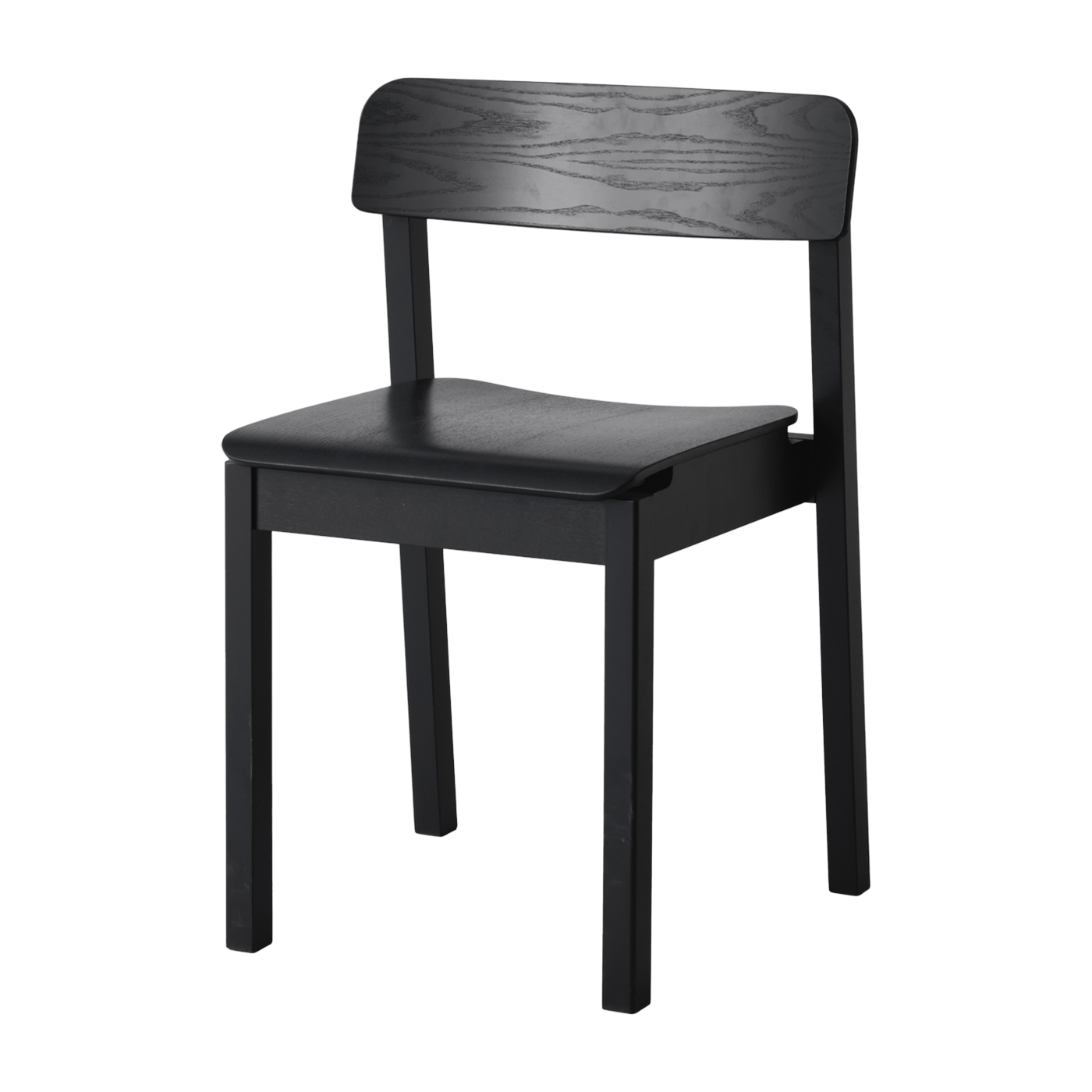 Silla de roble negro 75 x 41 x 45 cm Everyday - Moebe