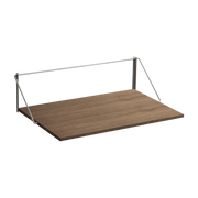 Bureau mural pliant en chêne foncé 90x2x55,5cm - Moebe