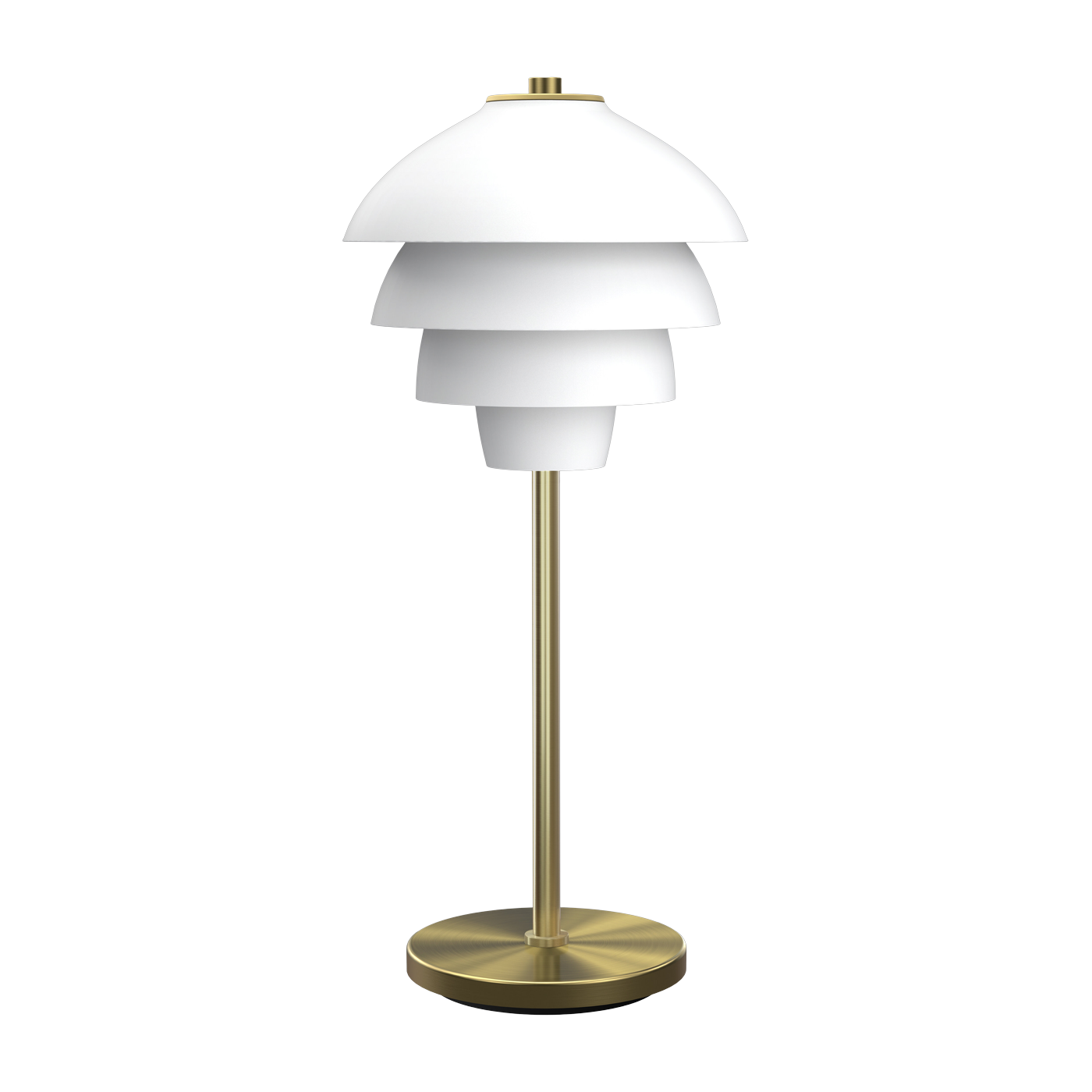 Lampada da tavolo bianca e ottone 41x18cm Valencia - Belid