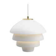 White metal and brass pendant light, 42 cm Valencia - Belid