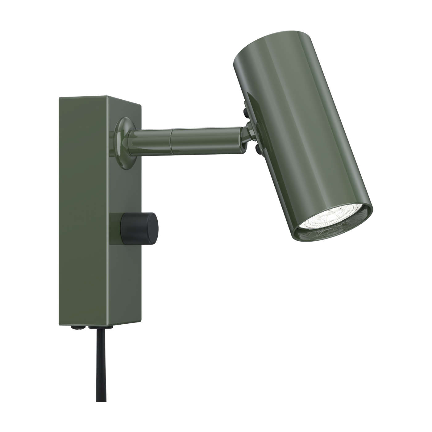 Green metal wall light, 14. 9 cm, Cato - Belid