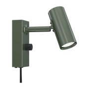 Green metal wall light, 14. 9 cm, Cato - Belid