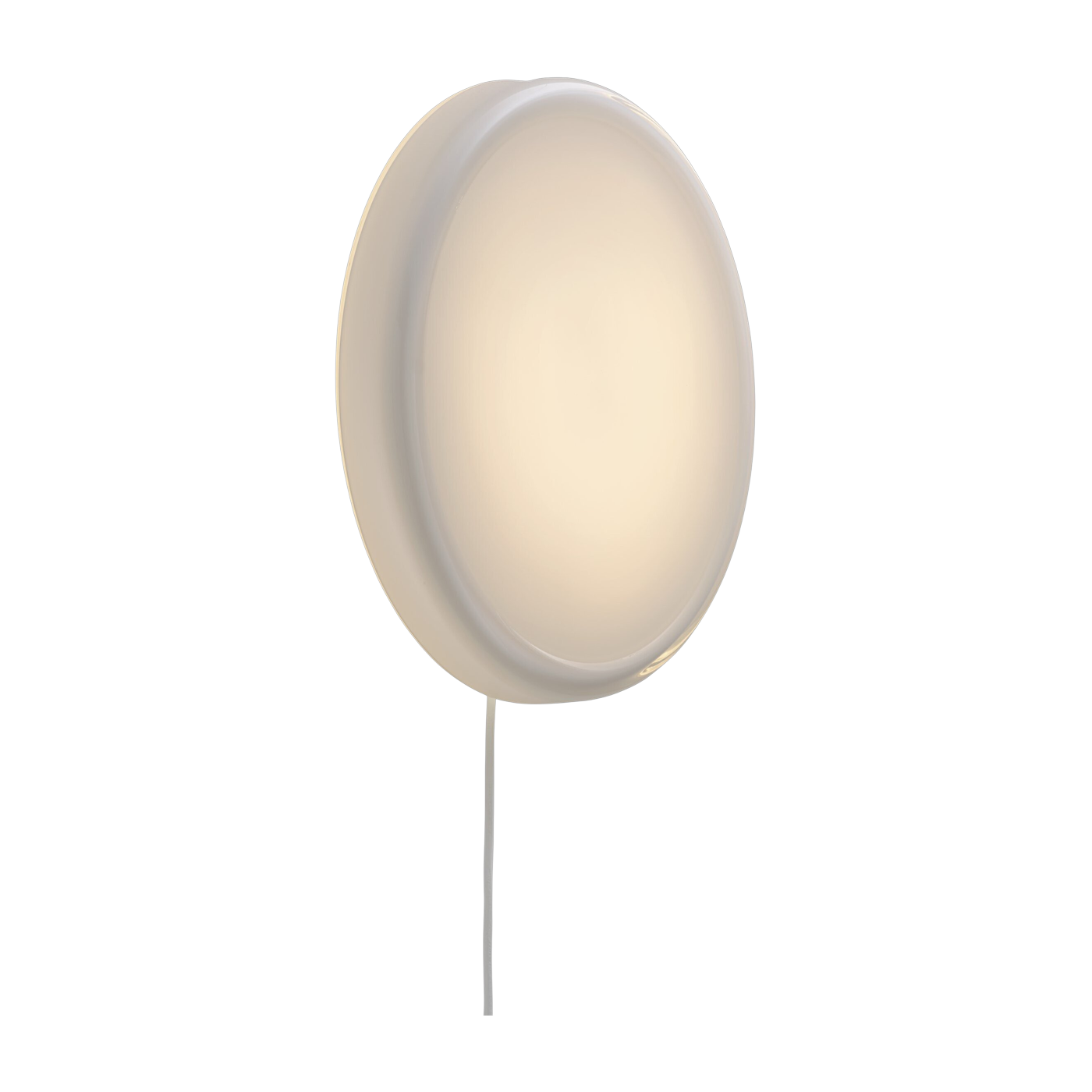Blown glass wall light with dimmer and socket 35x6cm Looped - Muuto