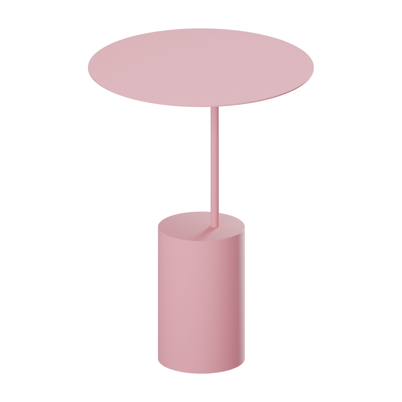 Beistelltisch aus Stahl, Pink Lemonade, 40 cm Ciro – Metallbude