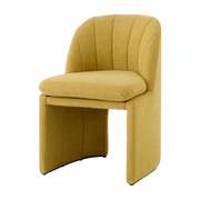 Fauteuil en tissu jaune 81x53x60cm Loafer - &tradition