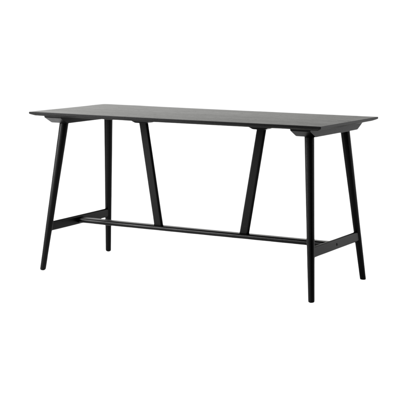 Tavolo alto da pranzo in rovere nero 190x80x95cm In between - &tradition