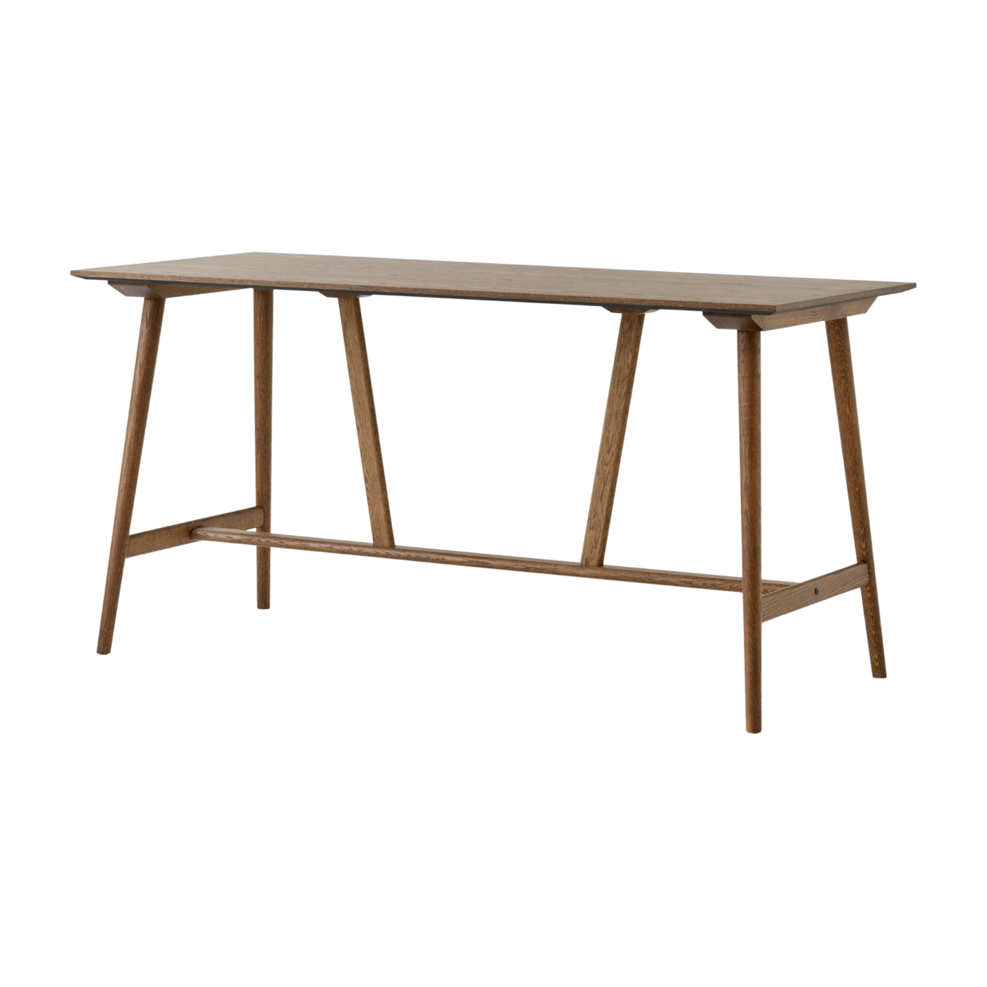 Tavolo alto da pranzo in rovere affumicato 190x80x95cm In between - &tradition