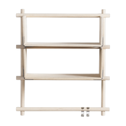 Wooden wall shelf with three bars 63x25x51cm Foldin - Emko