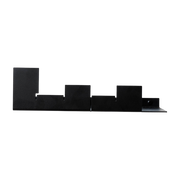 Black steel wall shelf 31x2x9cm City - Emko
