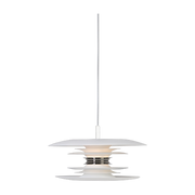 White Pendant Light 1.75m Diameter 30cm LED Diablo - Belid