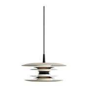 Beige and Bronze Pendant Light 1.75m Diameter 30cm LED Diablo - Belid