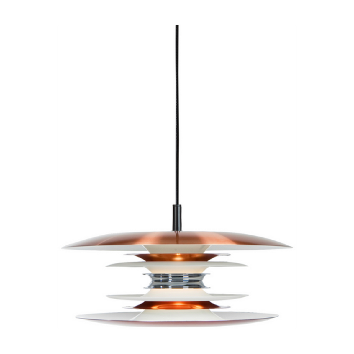 Kupferfarbene Pendelleuchte 1,75m Durchmesser 30cm LED Diablo - Belid