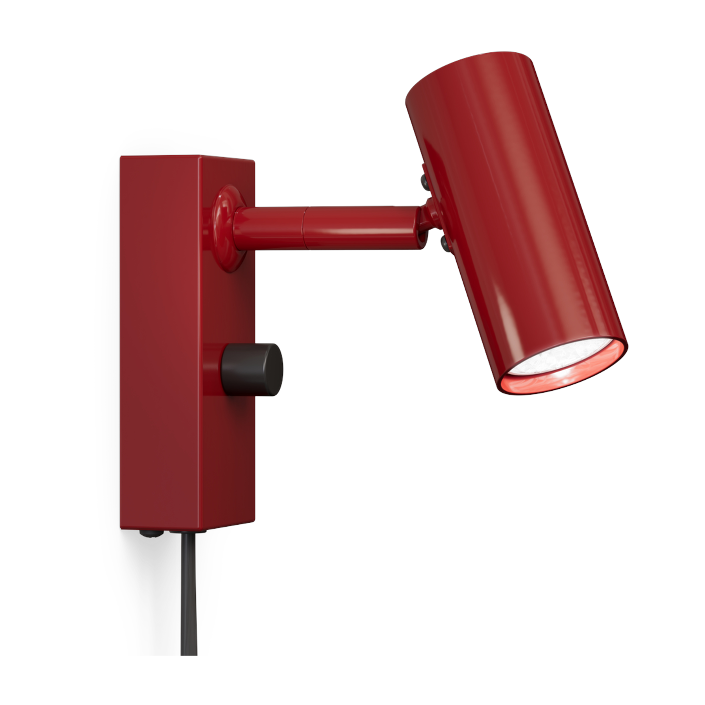 Red metal wall light, 14. 9 cm, Cato - Belid