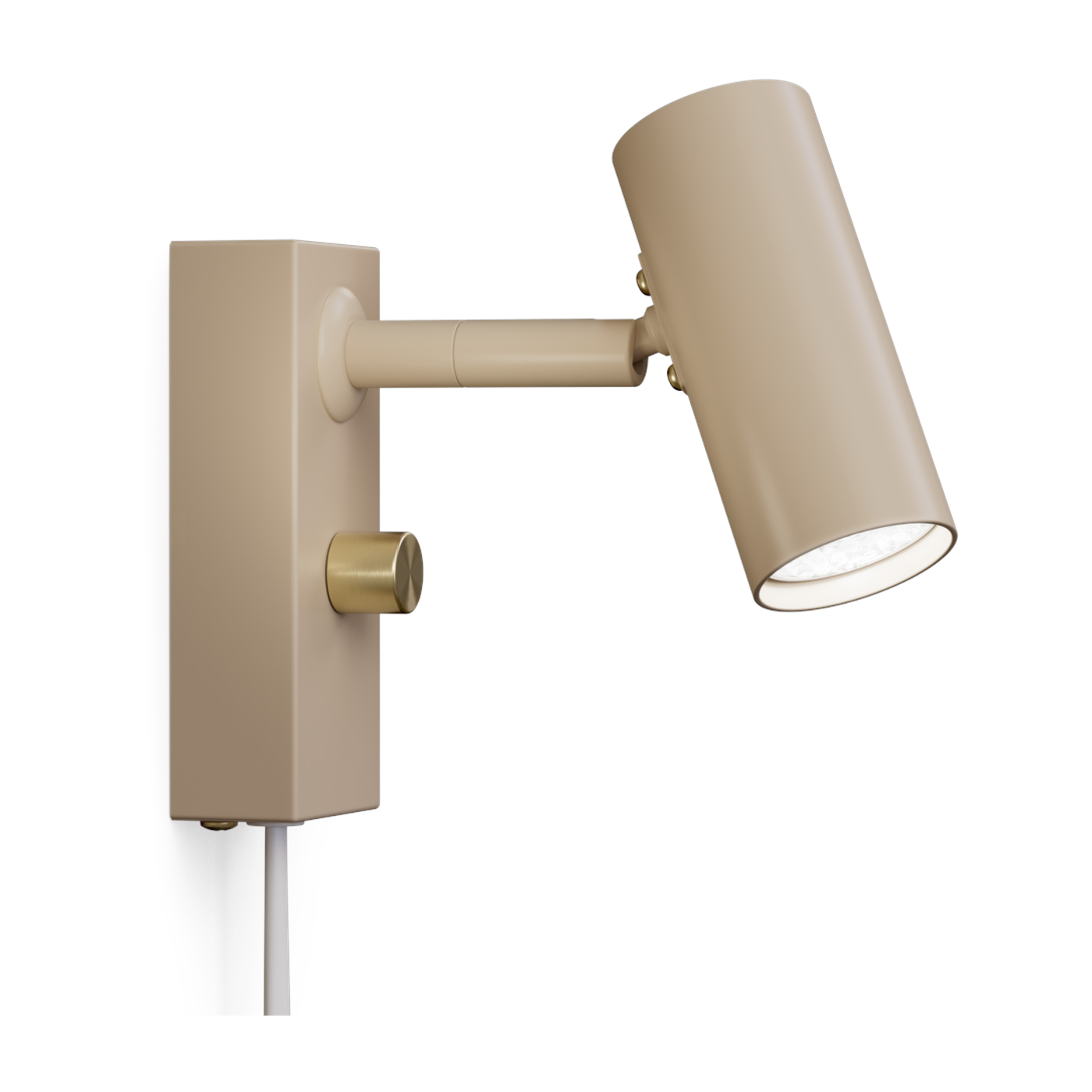 Beige metal wall light, 14. 9 cm, Cato - Belid