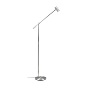 Dimmable silver metal floor lamp 100-133. 9 cm Cato - Belid