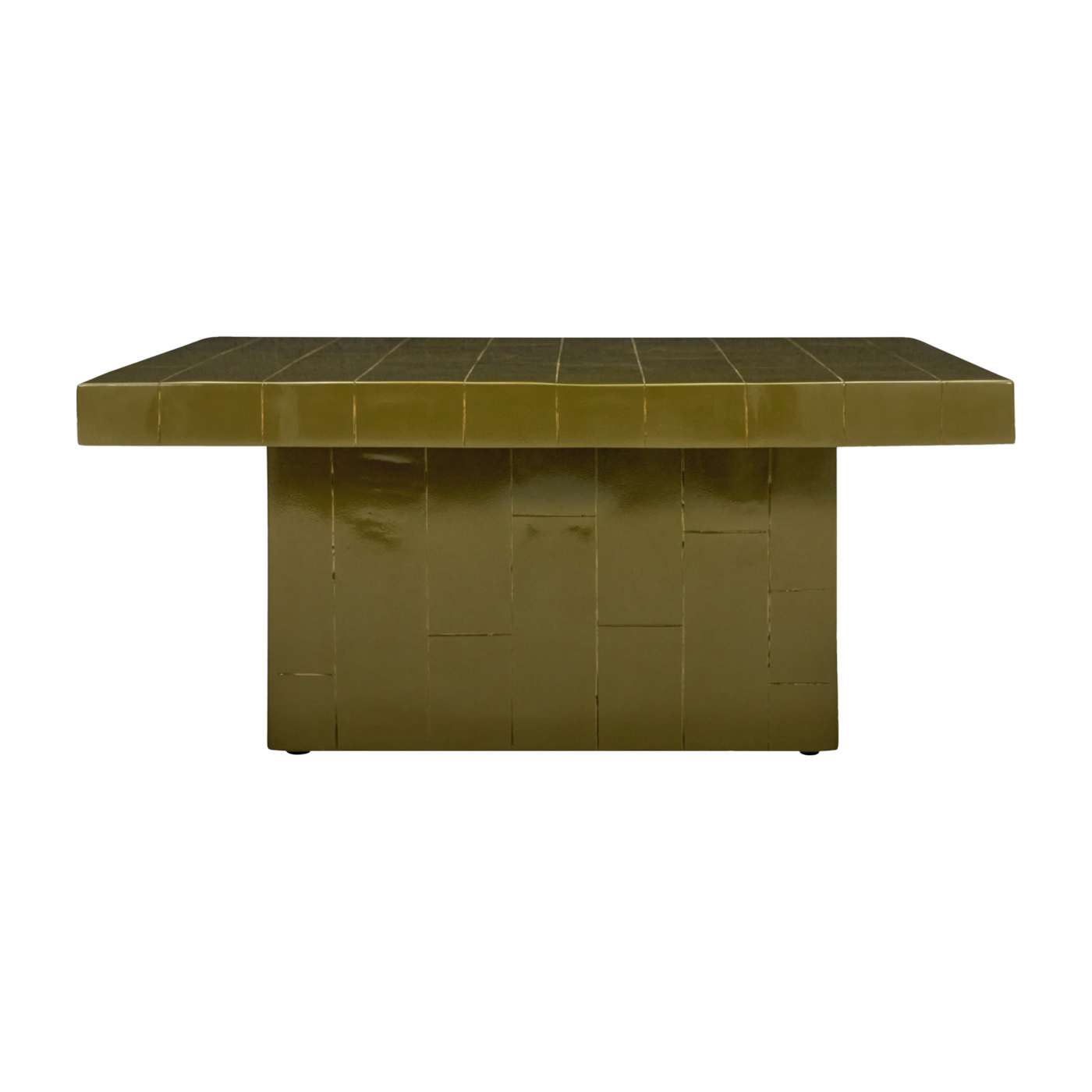 Tavolino in legno di mango verde brillant 100x44cm Hdbrick - House Doctor