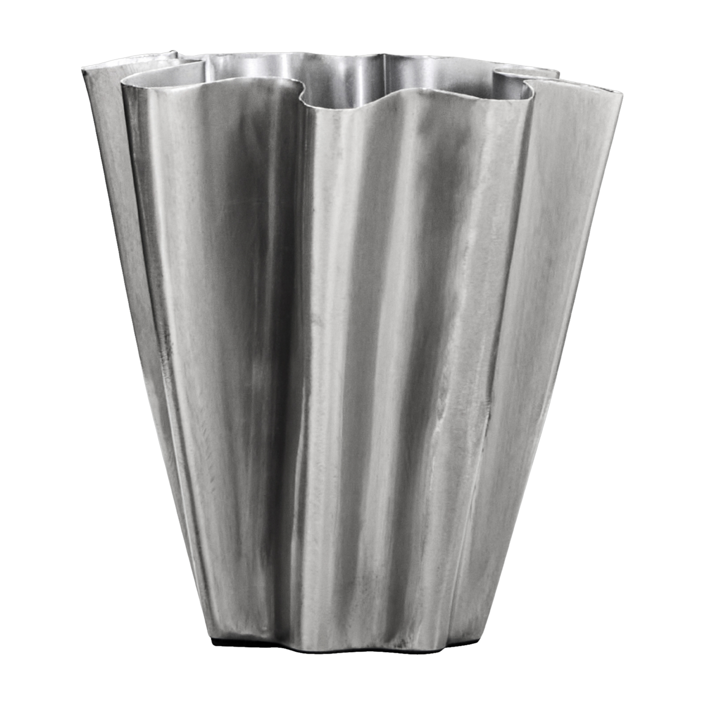 Vase De metal plateado cepillado, 6, 5 x 13 cm Hdflood - House Doctor