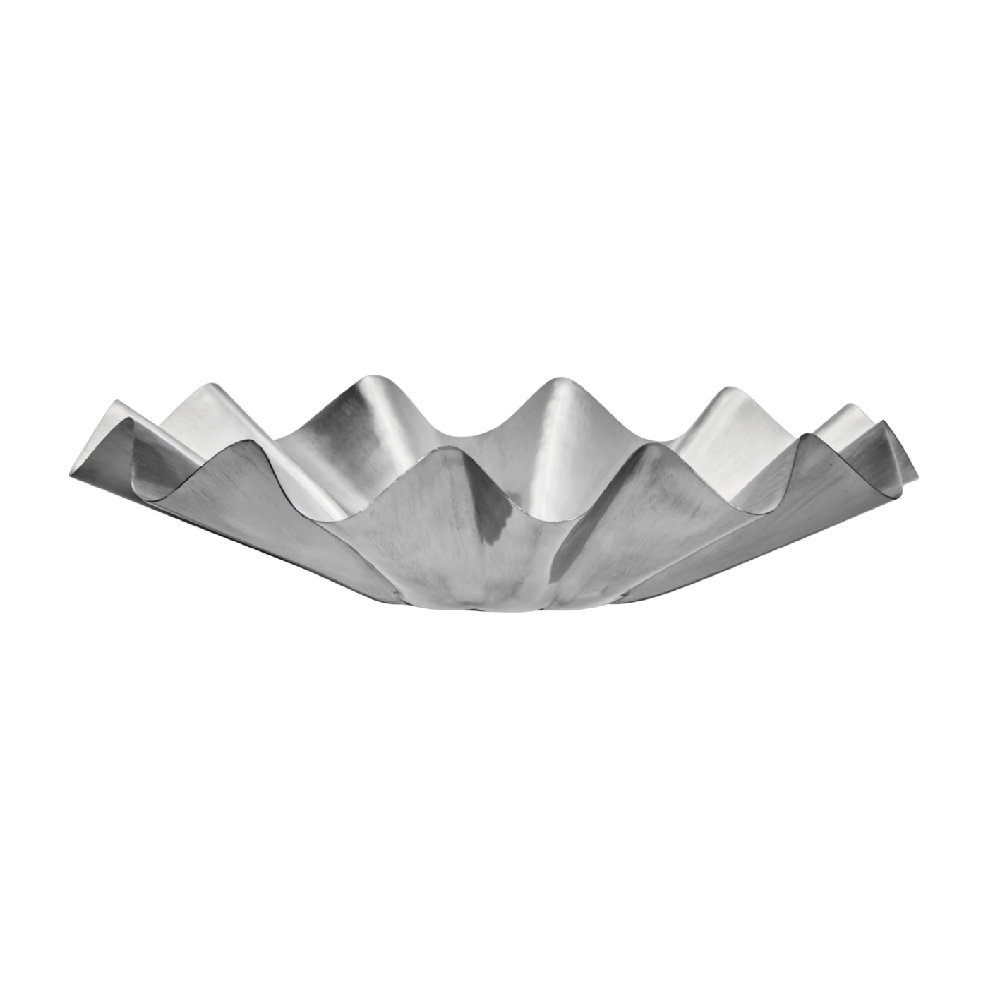 Cuenco de metal plateado cepillado 35 x 8 cm Hdflood - House Doctor