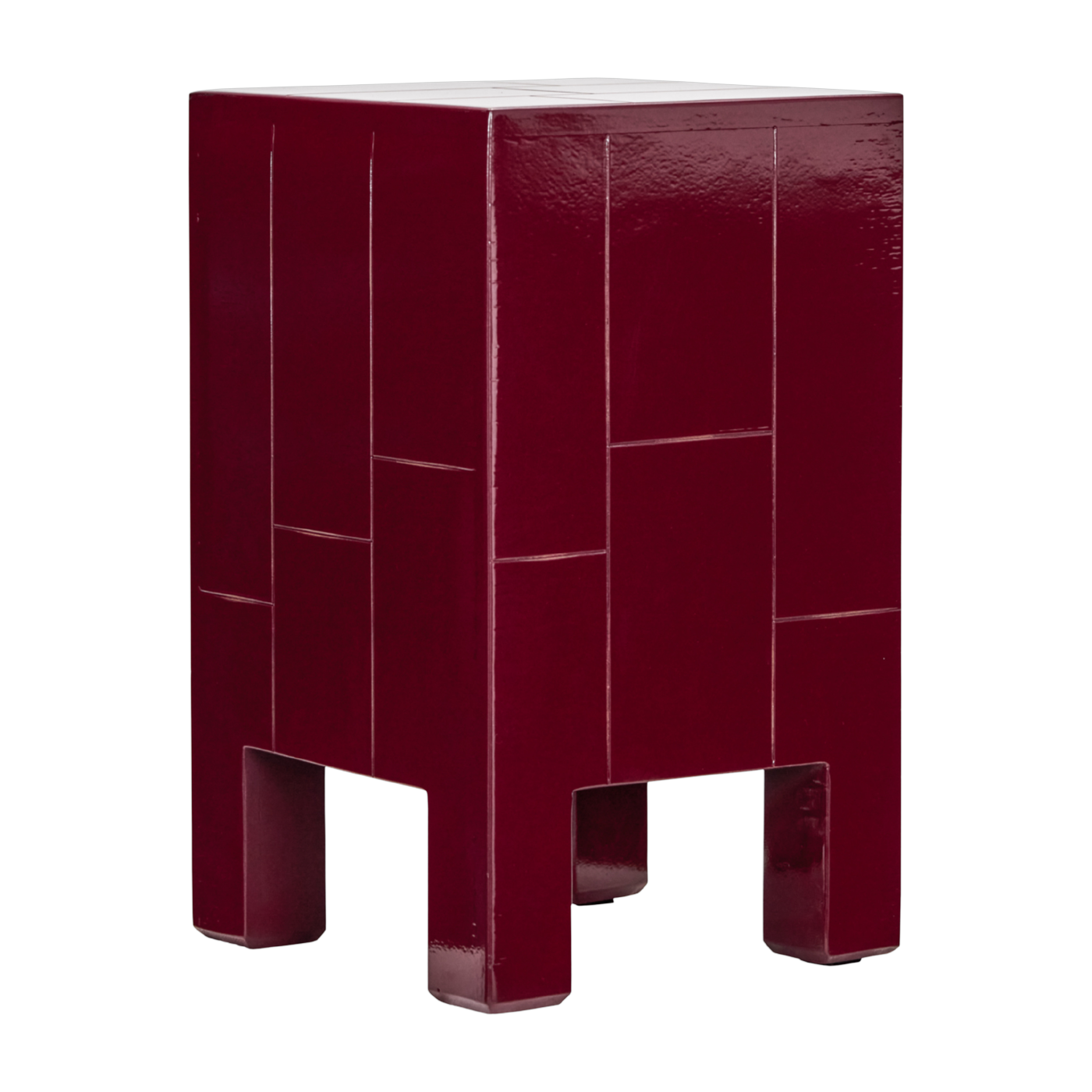 Tavolino in legno di mango rosso 30, 5x50cm Hdbrick - House Doctor