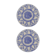 Bandejas de gres blanco y azul de 15 cm - House Doctor