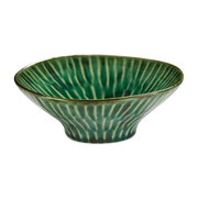 Green ceramic soup plate 17x6cm Lanza - Serax