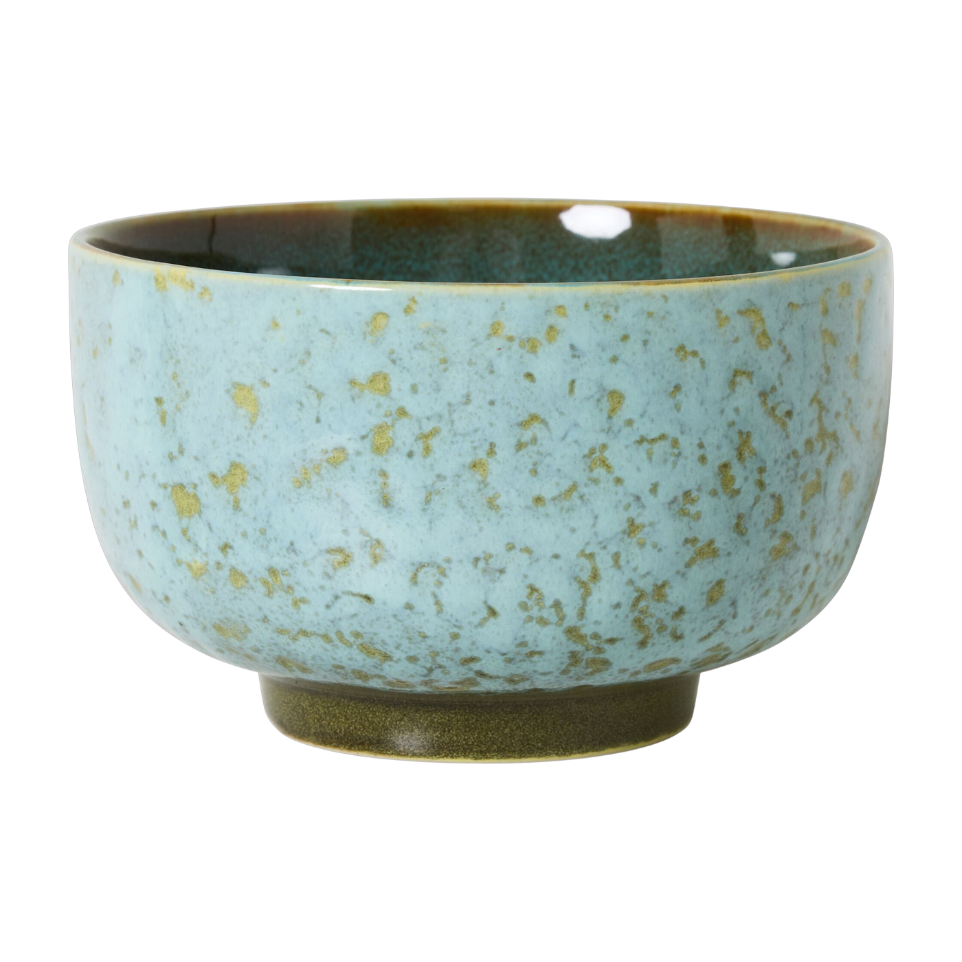 Blue stoneware noodle bowls 13. 5X8cm 70s tableware - HKliving