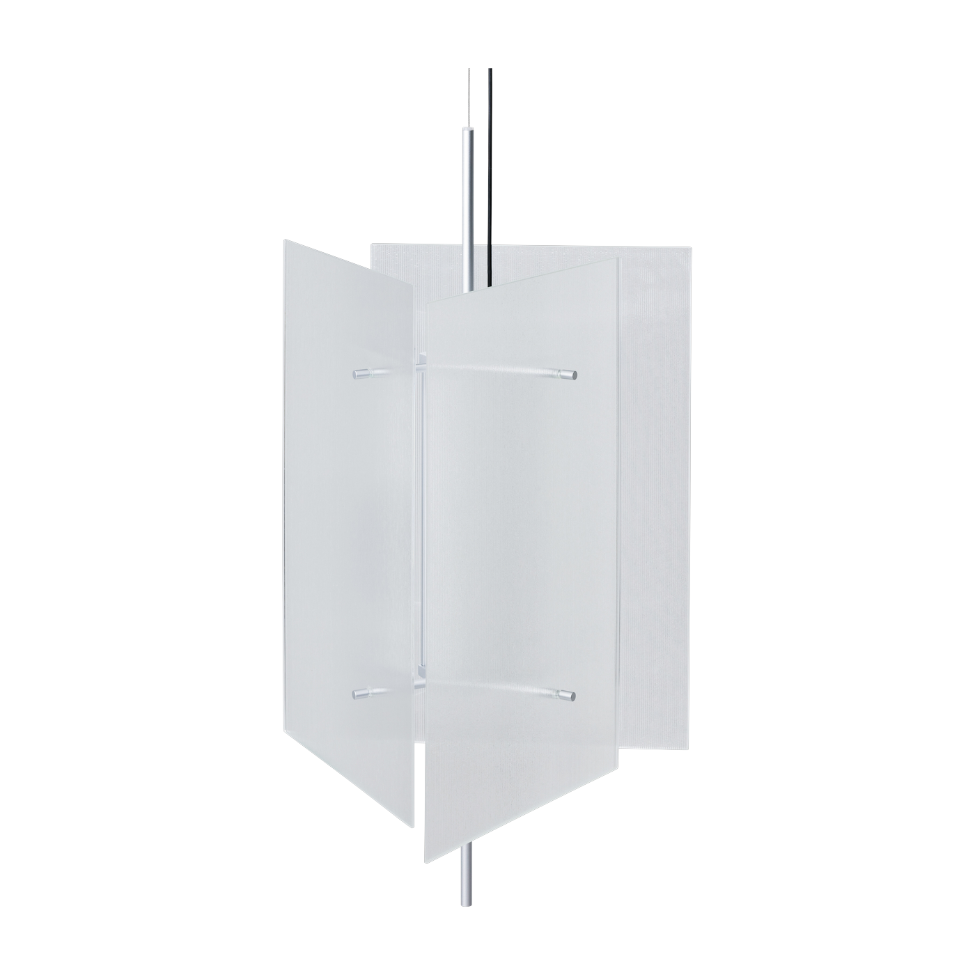 Hängeleuchte aus gebürstetem Aluminium mit Diffusor 43 x 46 cm Oeste – Ferm Living