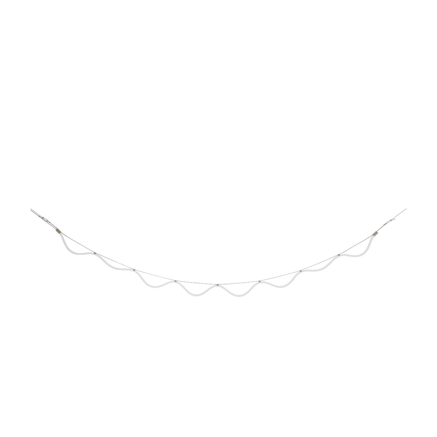 Lámpara colgante beige y azul de 4, 5 m Spline - Petite Friture