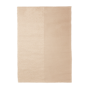 Tappeto beige in lana e cotone 140x200cm Kompliment - Ferm Living