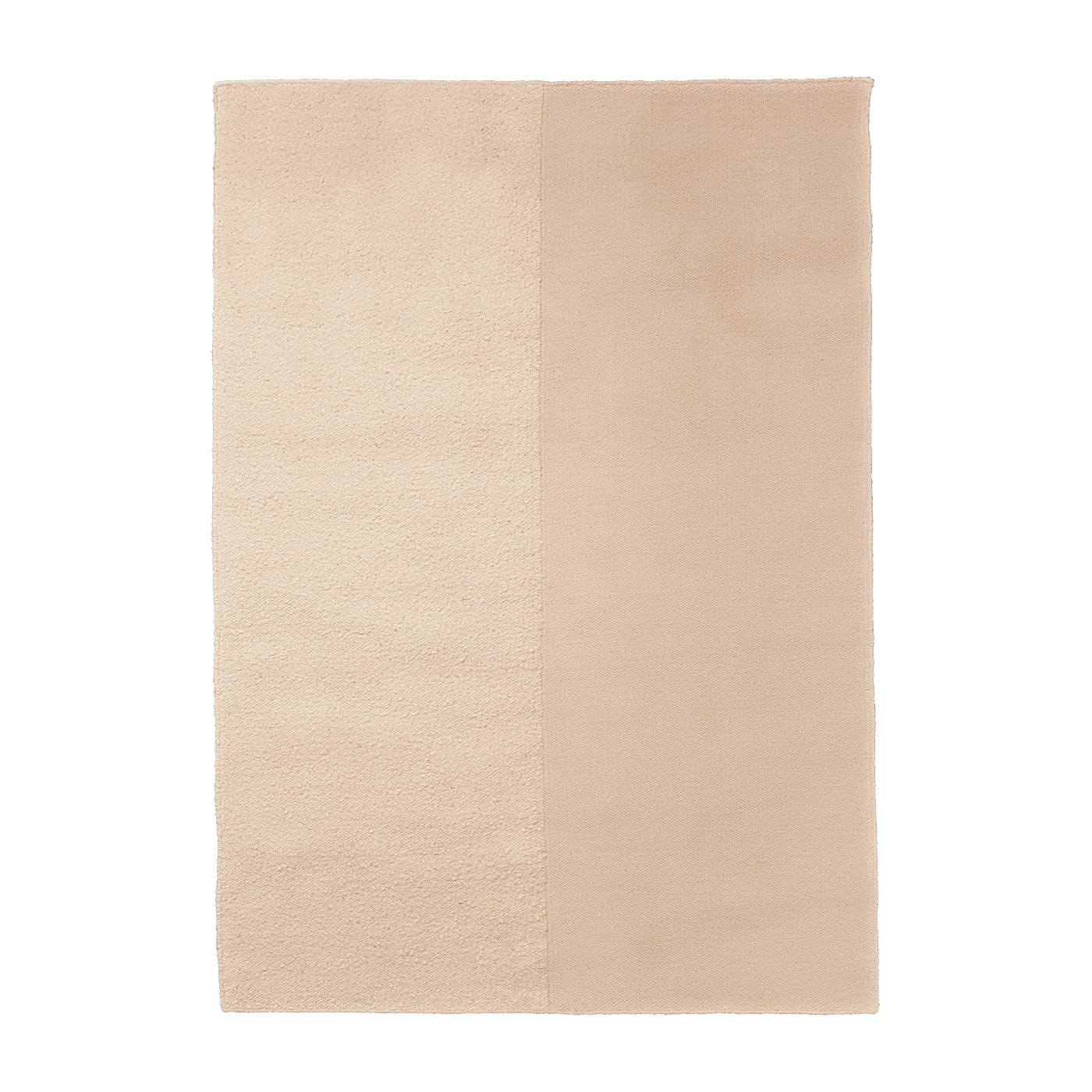 Beige wool and cotton rug, 170x240cm Kompliment - Ferm Living