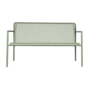 Banc de jardin vert pâle en acier électro-galvanisé 131x75cm Dapple lounge - Ferm living