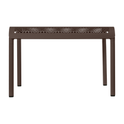 Table basse de jardin marron en acier électro-galvanisé  57x38cm Dapple - Ferm Living