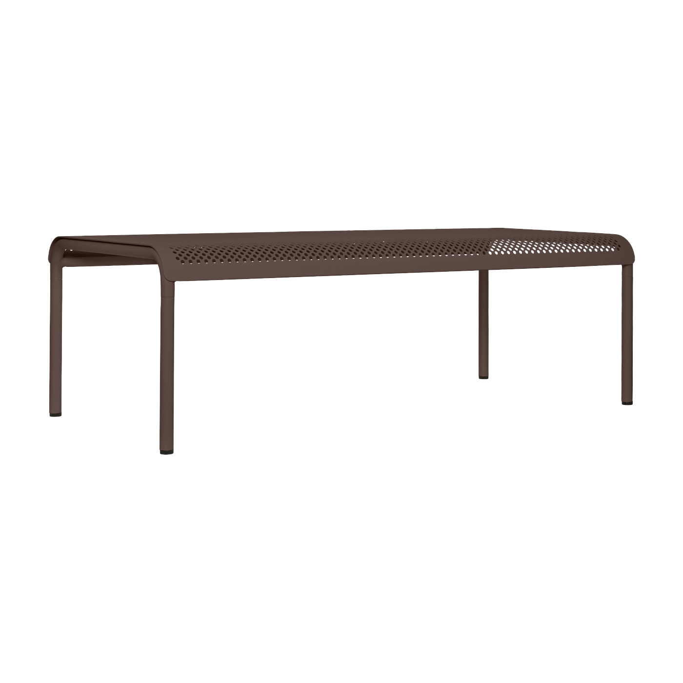 Brauner Garten-Couchtisch aus elektrolytisch verzinktem Stahl 114 x 38 cm Dapple – Ferm Living