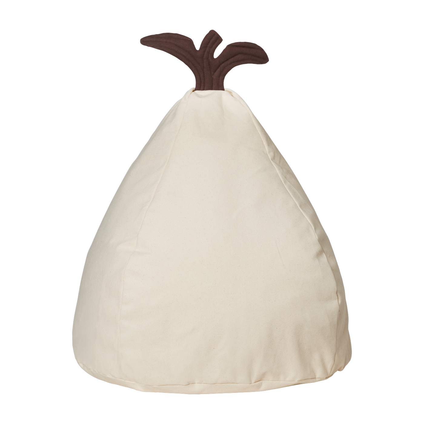 Beigefarbener Sitzsack aus Bio-Baumwolle 55 x 85 cm Pear – Ferm Living