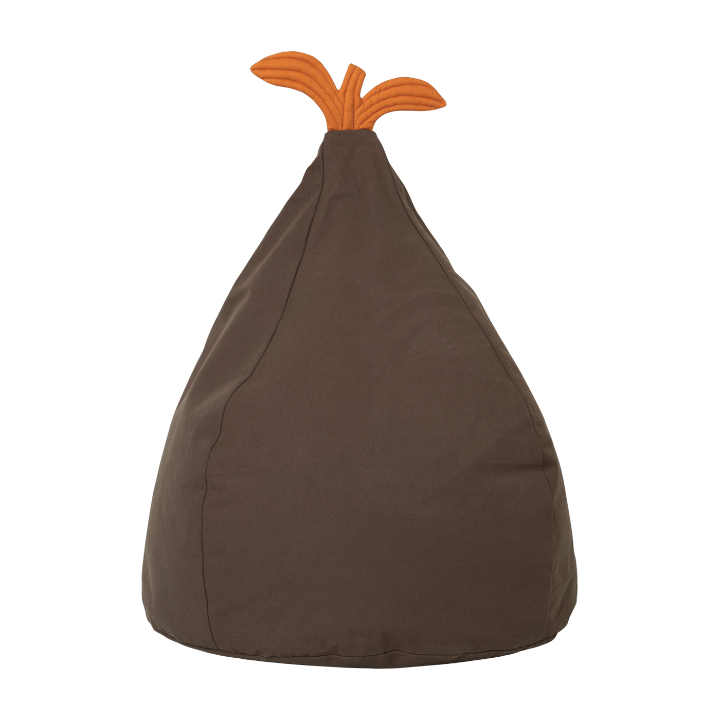 Puf pera de algodón orgánico marrón 55 x 85 cm Pear - Ferm Living