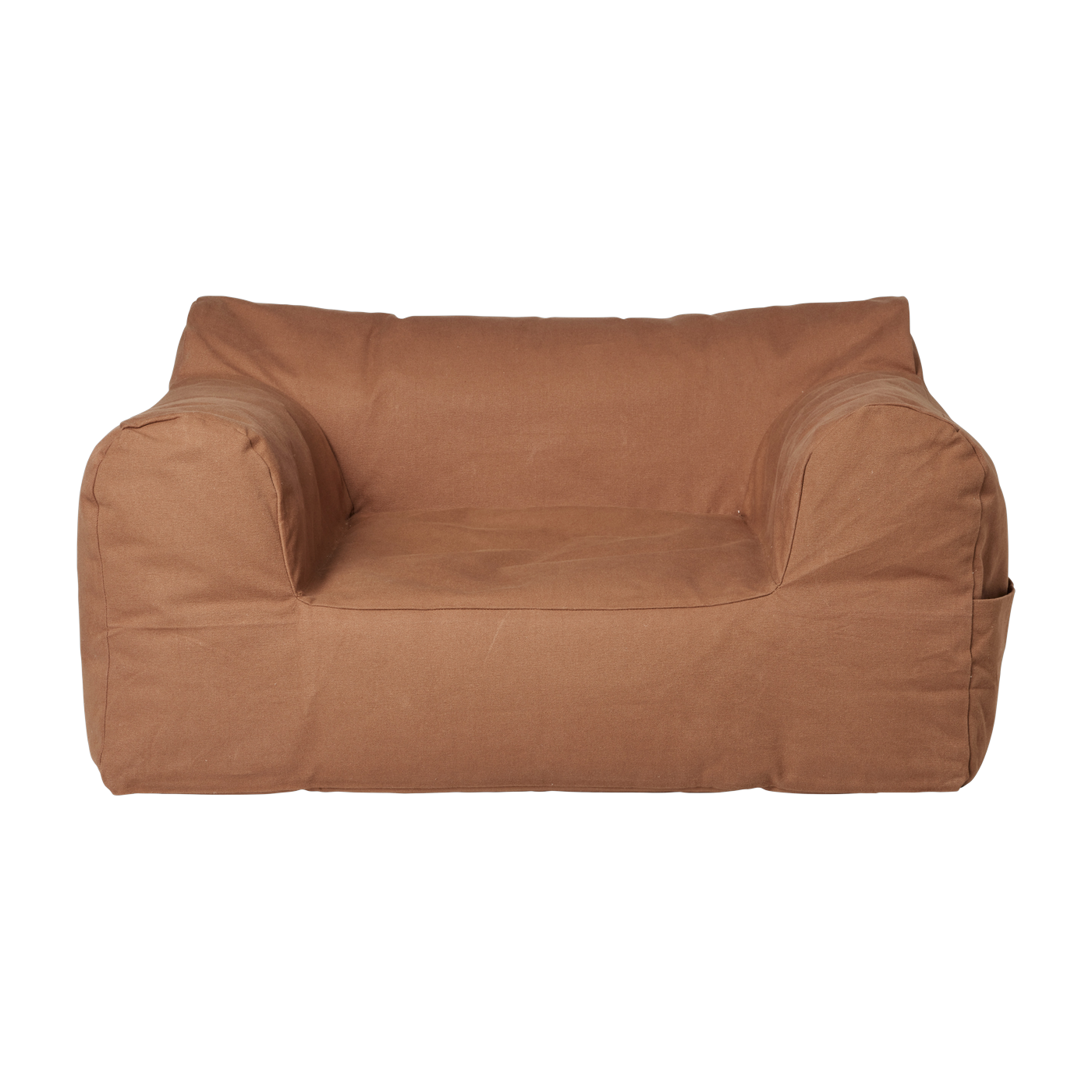 Brown organic cotton armchair 80x48cm Billow - Ferm Living