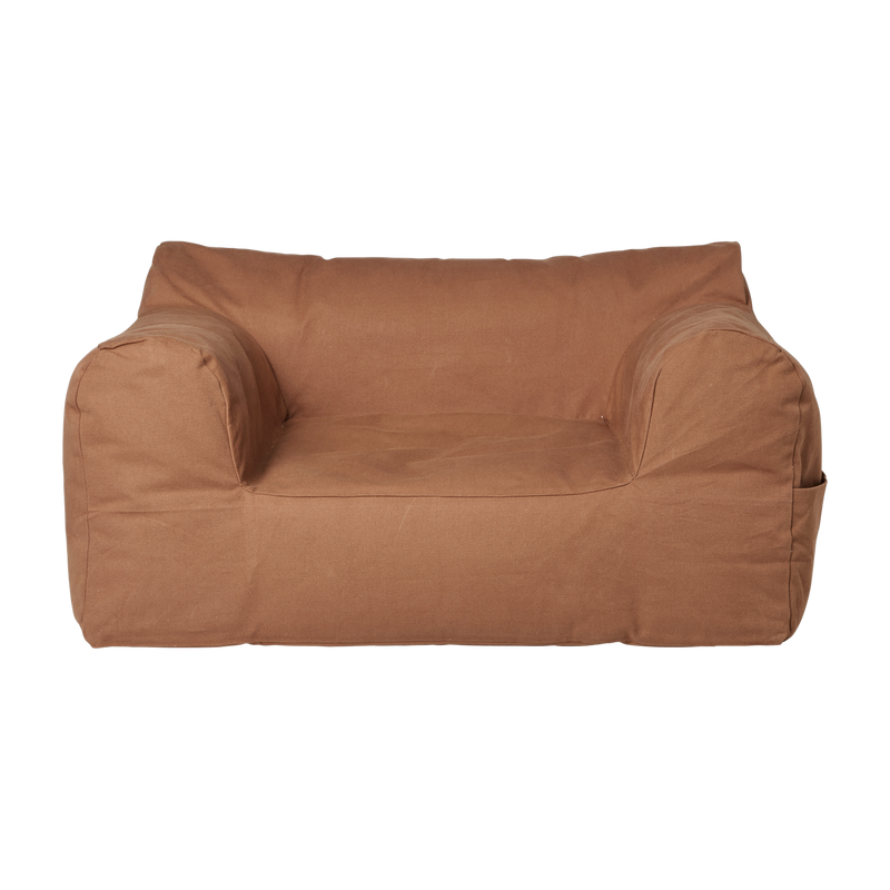 Fauteuil en coton biologique marron 80x48cm Billow - Ferm Living