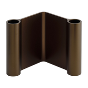 Portavelas de aluminio marrón 10 x 11 cm Pair - Muuto