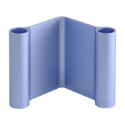 Portacandele in alluminio blu chiaro 10x11cm Pair - Muuto