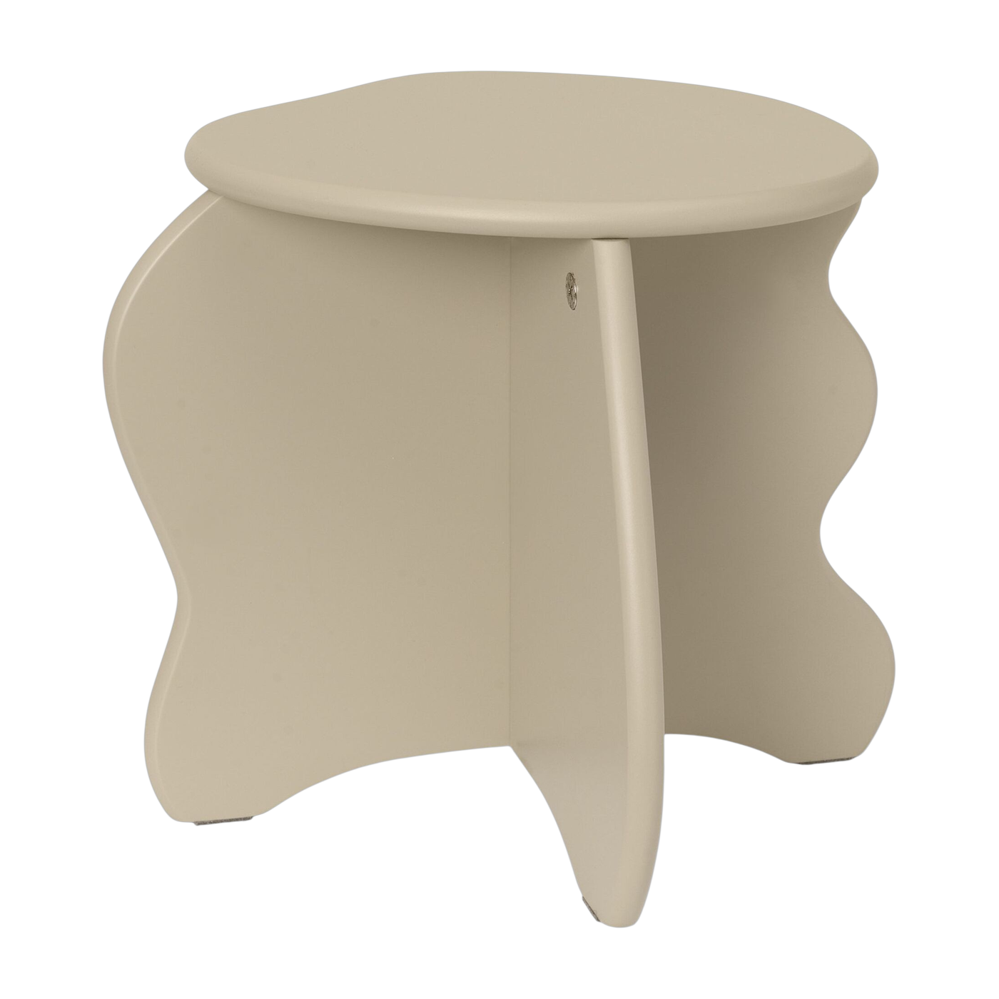 Beiger Holzhocker 36 x 30 cm – Ferm Living
