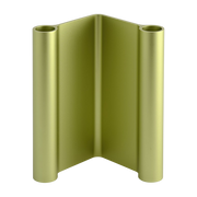 Kerzenhalter aus grünem Aluminium 10 x 18 cm Paar – Muuto
