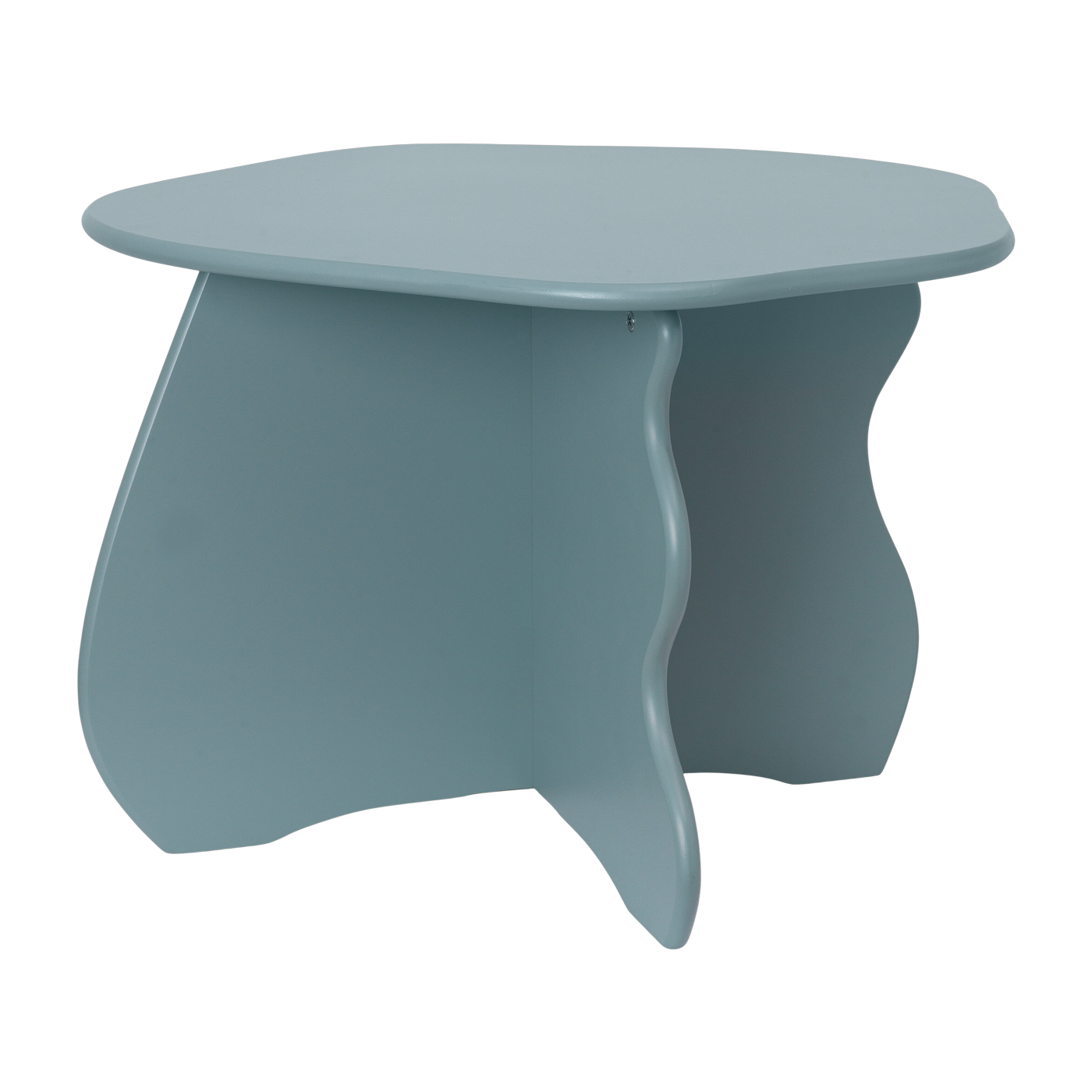 Table en bois bleu 71x48cm - Ferm Living