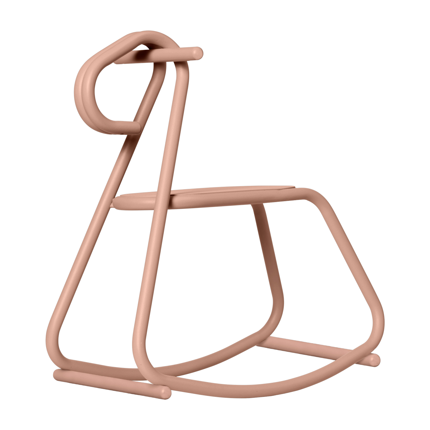 Rosa Schaukelpferd aus Stahl 47 x 26 x 53 cm Lussi – Ferm Living