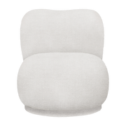 Poltrona lounge in tessuto bouclé bianco 64x72x114cm Rico piccolo - Ferm living