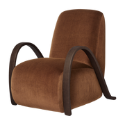 Sessel aus braunem Samt 75 x 87 cm Buur – Ferm Living